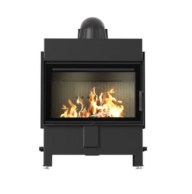 Piec wolnostojący na drewno z piekarnikiem LaNordica Extraflame Ester Forno Evo Vulcan LUCY 14 new black - Piec wolnostojący na drewno z piekarnikiem LaNordica Extraflame Ester Forno Evo Vulcan